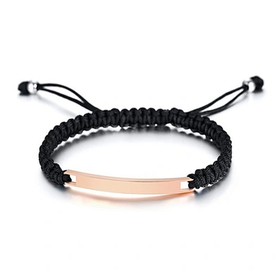 Fashion engraved wholesale adjustable leather cord bracelet