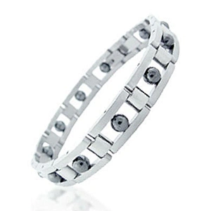 Elegant fashion bead design innovation hematite saint bracelet