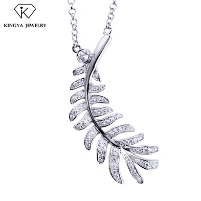 Bridal Wedding Fancy White Cz Stone Leaf Jewelry Necklace Set