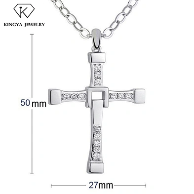Silver cuban link chain necklace wholesale jewelry in miami