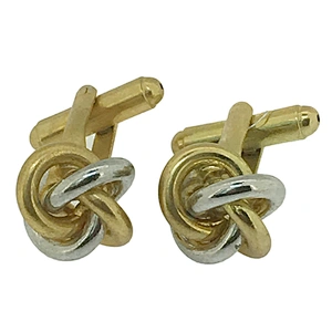 Swirl design cute men's golden fruits and vegetable cufflinks