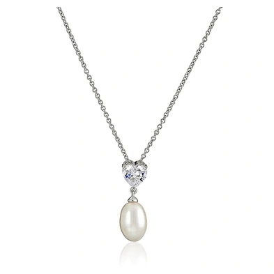 Flower With Multi Chain Design Silver Diy Pearl Necklace