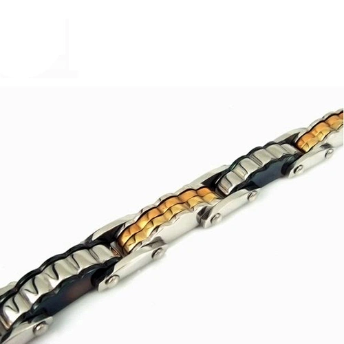 Shiny polish custom men's cheap stainless steel bracelets