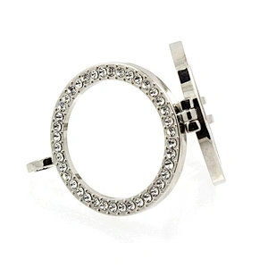 Simple design cheap silver locket charm necklace
