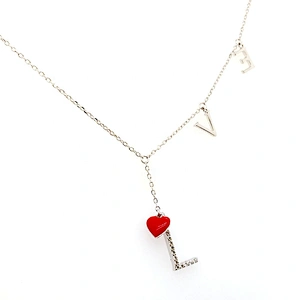 Cute Red Enamel Heart 