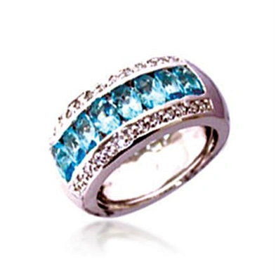 Natural cut artificial diamond stone jewelry emerald ring men