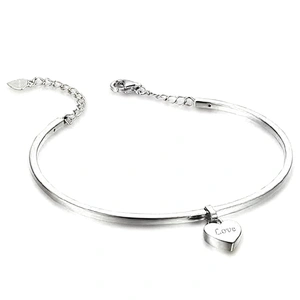 925 silver love knot design gold filled bracelet