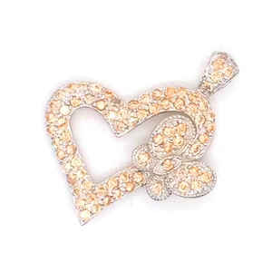 Charming Rest Butterfly Silver Bijoux Heart Shape Gold Pendant Mountings