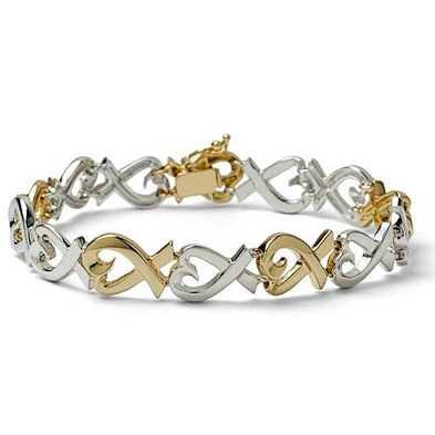 Simple silver love knot custom friendship bracelets