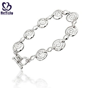 Custom design silver homemade crystal beads bracelet