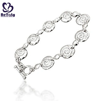 Custom design silver homemade crystal beads bracelet
