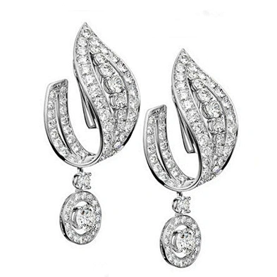 Brilliant Crystal Chandelier Silver Brand Name Earring