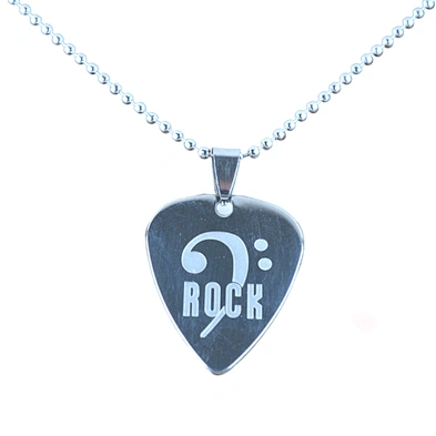 Personality leisure design guitar pick pendant necklace