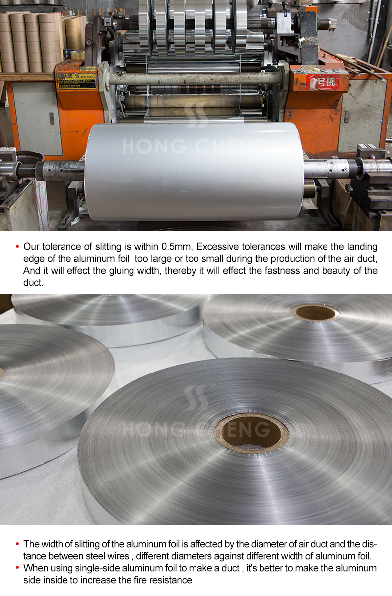 aluminum polyester film duct flexible