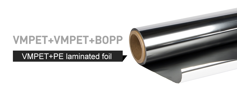 Laminated metalized films