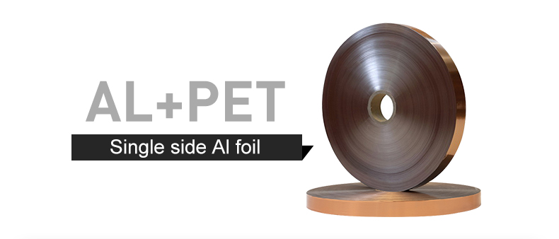 Single side duct foil with copper color