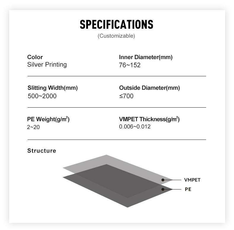aluminum coated polyester film