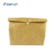 wholesale tear resistant paper lunch bag tote thermal eco friendly office adult deluxe double layer waxed function khakhi khaki