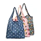 Chiterion Reusable Folding RPET Recycled Women Tote Shopping Bag Handbag Pouch For Daily Beach Grocery Travel Gift