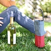 Custom Logo Newest design Custom logo printed eco friendly Reusable drawstring Wedding Single wine drink milk bottle folding bag