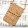 Chiterion Small Travel Eco Cork Purse Pouch Bag Crossbody Strap Wallet Mobile Smartphone Touchscreen Case For Women Girls Ladies