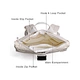 Simple 17inch men ladies computer bags anti theft travel washable laptop bag ultra slim waterproof roll top kraft tyvek backpack