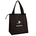 Chiterion Black Nonwoven Non-Woven Insulated Custom Shopper Lunch Tote Food Delivery Bags Printed Cooler Grocery Shopping Bag