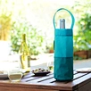 Custom Logo Newest design Custom logo printed eco friendly Reusable drawstring Wedding Single wine drink milk bottle folding bag