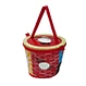 insulated lunch cooler tote round shape orbit fast food delivery take out bag for wine drinks beer hamburger cake hot warm cold