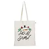 Custom printed recycle plain organic cotton canvas tote bag bulk large reusable canvas cotton shopping bag with logo supermarket