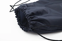 Recycled PET bottles drawstring bag Nylon Polyester Small Waterproof Gym Travel belt Drawstring Bag With Zipper pocket