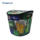 sedex custom logo hand carry small foldable fishing picnic soft aluminium tote bucket bag for borsa outdoor party family school