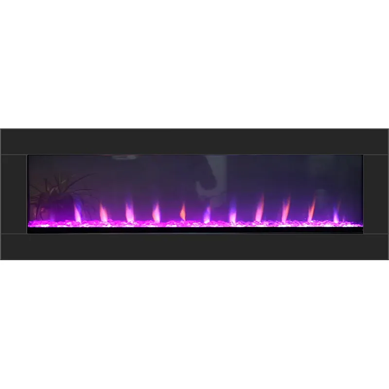 Electric Built-in see through Fireplace