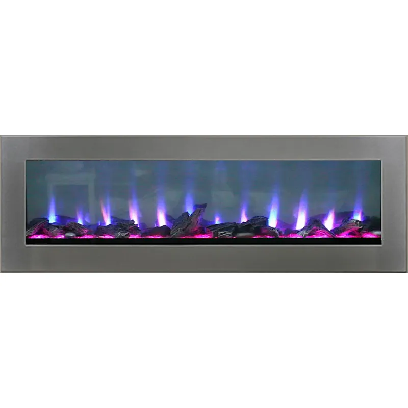 Electric Built-in see through Fireplace