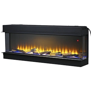 Electric Built-in see through Fireplace