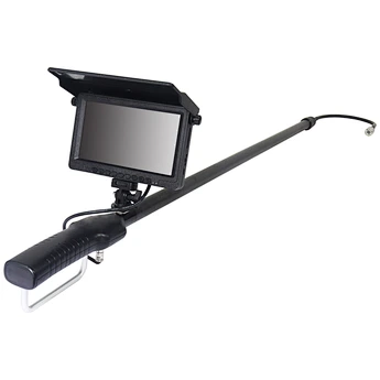 Telescopic Pole 7 Inch Monitor Under-vehicle Detection Camera Carbon Fiber Rod and Flexible Pole CCTV Camera