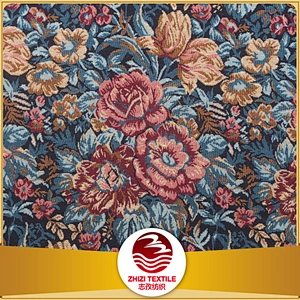 70% polyester 30% cotton yarn dyed floral design jacquard sofa tapestry fabric and cloth