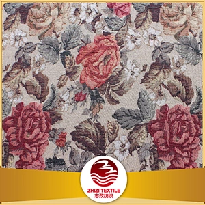 Woven fabric floral pattern classic deisgn for sofa fabric Chile Uruguay style factory