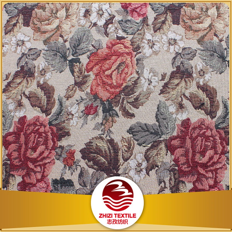 Woven fabric floral pattern classic deisgn for sofa fabric Chile Uruguay style factory