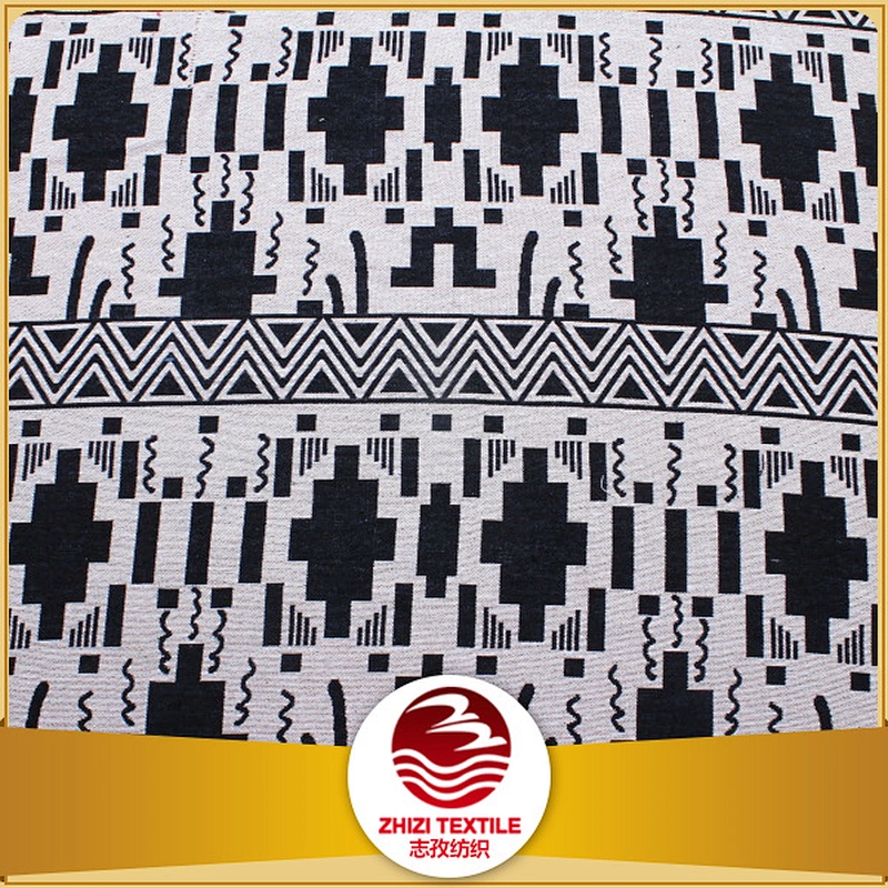 Black white special design jacquard fabric for pet cushion trader wholesale America