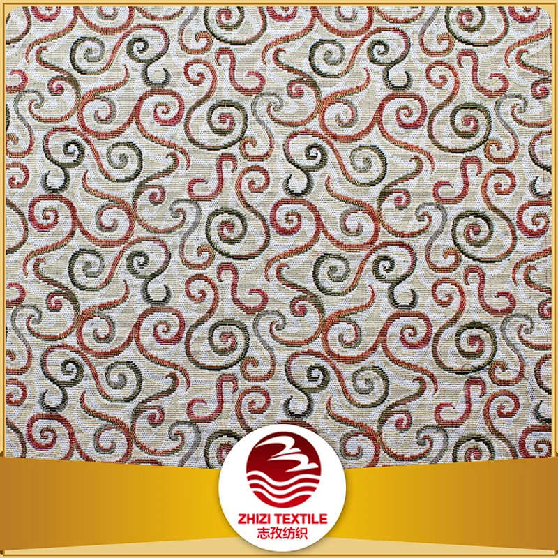 lines colorful design popular cushion textile scutcheon jacquard fabric manufacturer