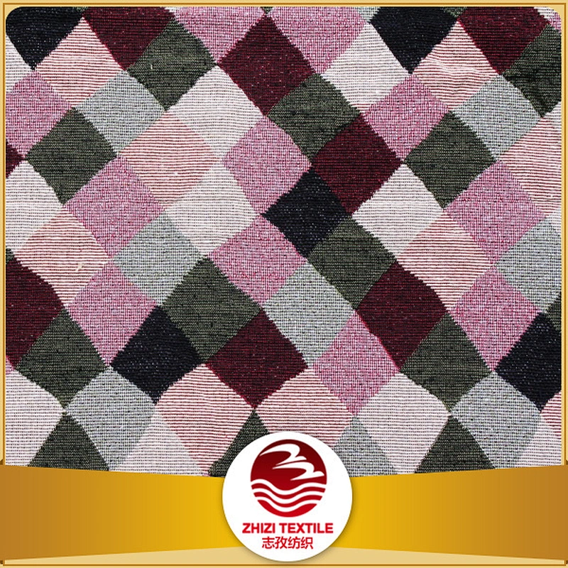 America geometry diamond colorful design high quality polyester cotton material textile mill from shaoxing
