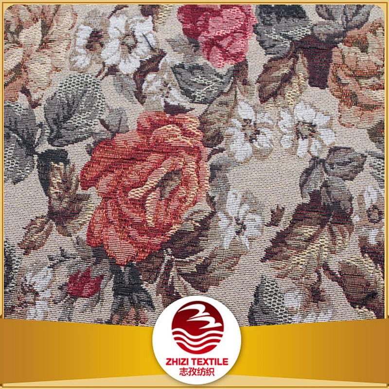 Woven fabric floral pattern classic deisgn for sofa fabric Chile Uruguay style factory