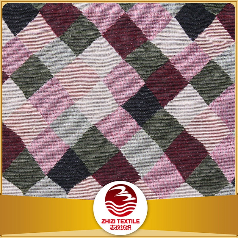 America geometry diamond colorful design high quality polyester cotton material textile mill from shaoxing