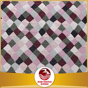 America geometry diamond colorful design high quality polyester cotton material textile mill from shaoxing