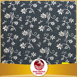 home textile floral design wholesale window curtain fabric upholstery exporter from shaoxing