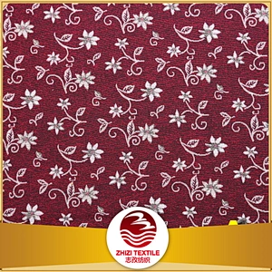 home textile floral design wholesale window curtain fabric upholstery exporter from shaoxing
