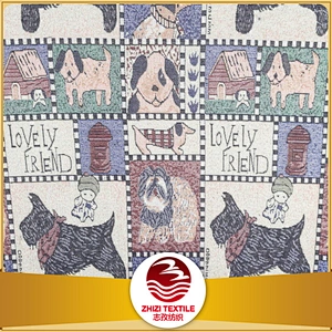 dog design woven fabric corporation from keqiao competitive price for furniture