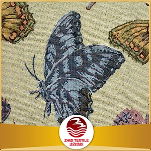 butterfly animal design hot sale sofa fabric in demand tapestry workshop keqiao