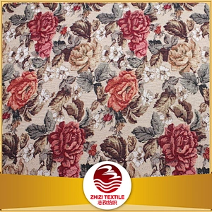 Woven fabric floral pattern classic deisgn for sofa fabric Chile Uruguay style factory